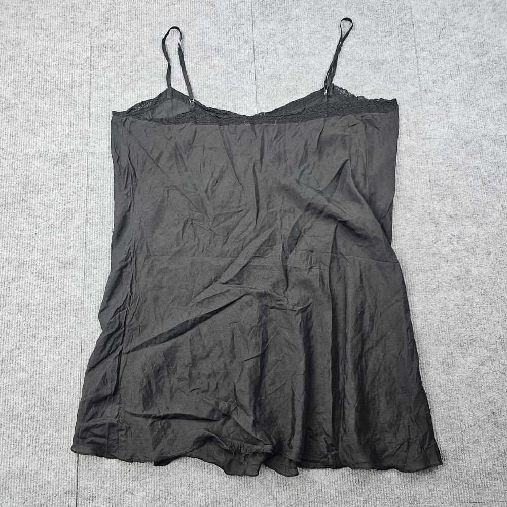 Love Johnny Was Slip Dress Womens XL Black Lace Trim Spaghetti Strap Chemise - Picture 7 of 7